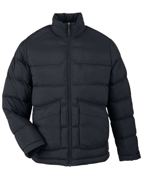 CORE365 Men's Inspire Puffer Jacket - Black Front