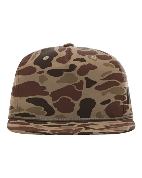 Richardson Printed Umpqua Gramps Cap - Bark Duck Camo/ Brown Front