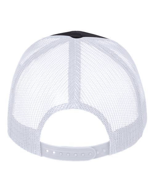 Mesh-Back Twill Trucker Cap - Charcoal/ White Back