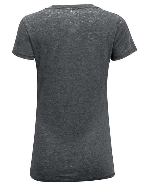 Threadfast Apparel Women's Vintage Dye V-Neck T-Shirt - Back