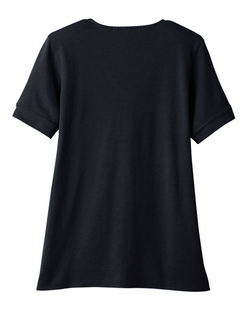 Devon & Jones Women's CrownLux Performance® Plaited Rolled Sleeve Shirt - Back