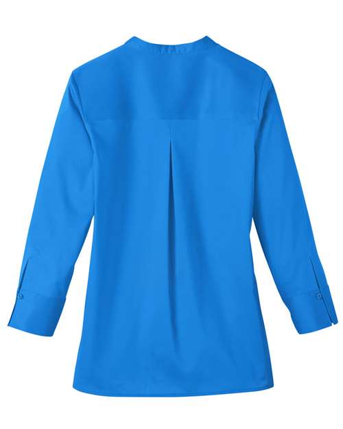 Devon & Jones Women's Crown Collection® Stretch Broadcloth Three-Quarter Sleeve Blouse - Back