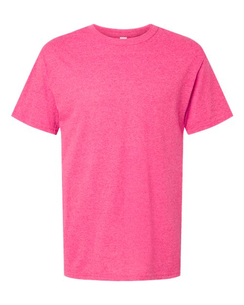 M&O Men's Gold Soft Touch T-Shirt - Neon Pink Front