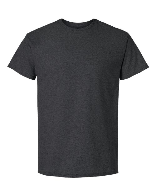Gildan Unisex Light Cotton T-Shirt - Heather Dark Grey Front