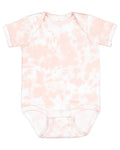 Rabbit Skins Infant Fine Jersey Bodysuit - Extended Colors - Rose Tie Dye Front