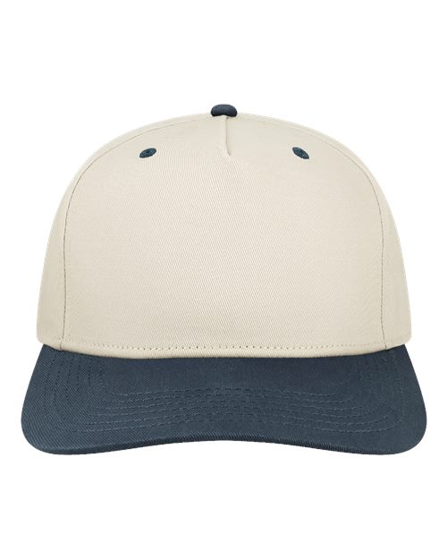 LEGACY Heritage Twill Cap - Stone/ Navy Front