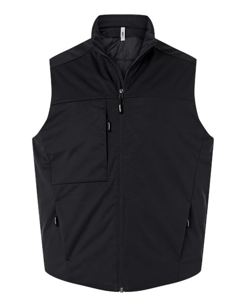 CORE365 Unisex Techno Lite Flat-Fill Insulated Vest - Black Front