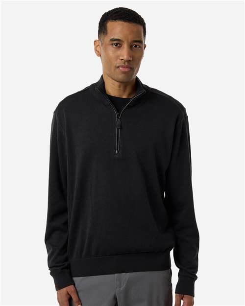 Devon & Jones Men's New Classics Quarter-Zip Sweater - Model Front