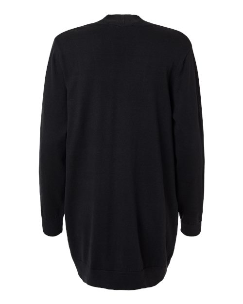 Devon & Jones Women's New Classics Open Cardigan Sweater - Back