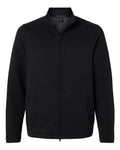 Devon & Jones Men's Berkeley Textured Full-Zip Jacket - Black Front