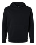 Team 365 Unisex Squad Hooded Tech Fleece Pullover - Black Front