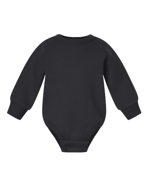 Rabbit Skins Infant Fleece Bodysuit - Black Front
