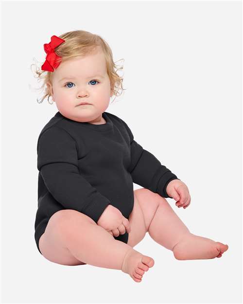 Rabbit Skins Infant Fleece Bodysuit - Model Front
