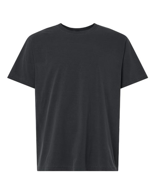 Unisex Heavyweight Garment-Dyed Tee - Washed Black Front