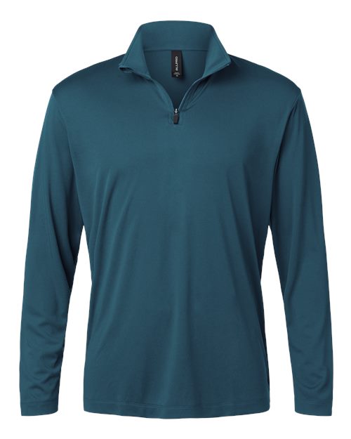 AllPro Men's Pro-Lock Performance Quarter-Zip Pullover - Atlantic Blue Front