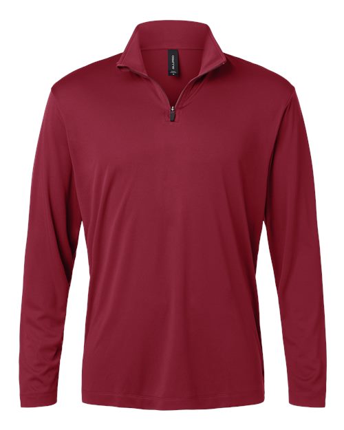 AllPro Men's Pro-Lock Performance Quarter-Zip Pullover - Cardinal Front