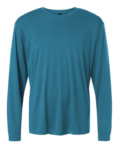 AllPro Unisex Pro-Lock Performance Long Sleeve T-Shirt - Pacific Blue Front