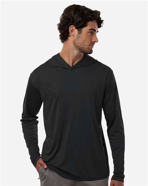 AllPro Unisex Pro-Lock Performance Hooded Long Sleeve T-Shirt - Model Front