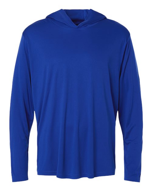 Unisex Pro-Lock Performance Hooded Long Sleeve T-Shirt - Royal Front