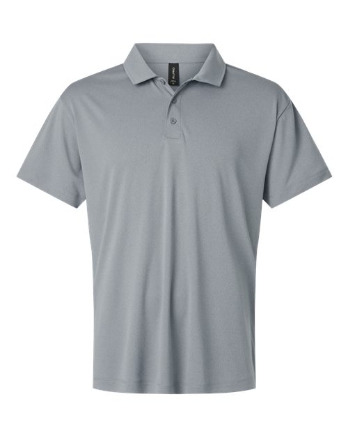 AllPro Men's Tall Pro-Lock Performance Polo - Heather Steel Front