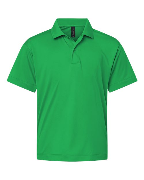 AllPro Youth Pro-Lock Performance Polo - Kelly Green Front