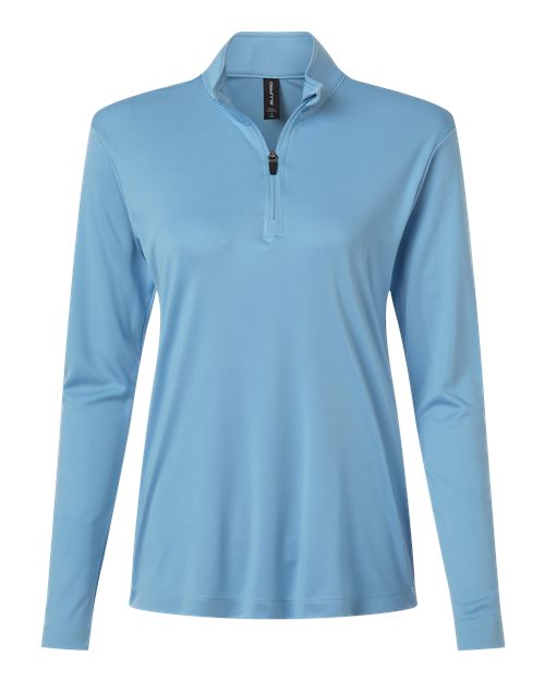 AllPro Women's Pro-Lock Performance Quarter-Zip Pullover - Carolina Blue Front