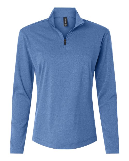 AllPro Women's Pro-Lock Performance Quarter-Zip Pullover - Heather Royal Front