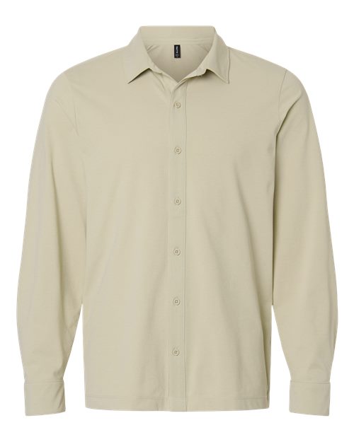 AllPro Men's Pro-Flex Sorona® Button Down Shirt - Sand Front