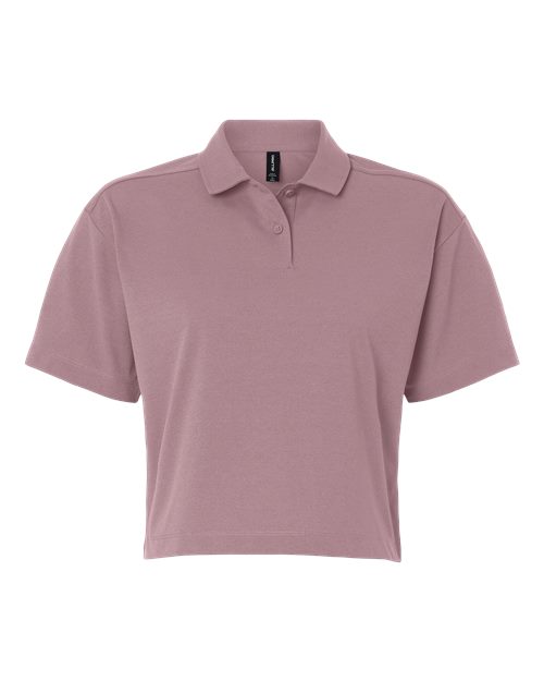 AllPro Women's Pro-Flex Sorona® Boxy Polo - Deep Lavender Front