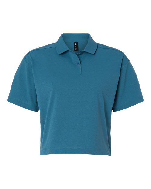 AllPro Women's Pro-Flex Sorona® Boxy Polo - Pacific Blue Front