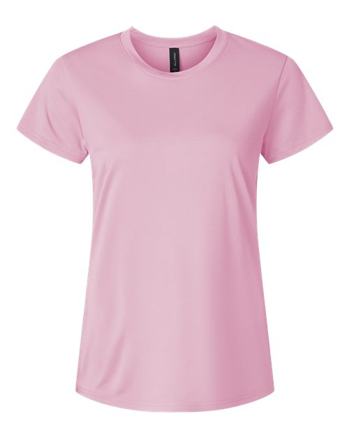 AllPro Women's Pro-Lock Performance T-Shirt - Light Pink Front