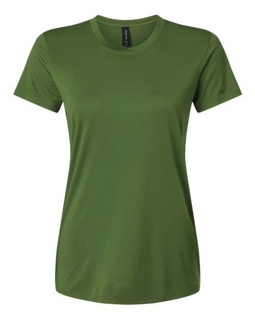 AllPro Women's Pro-Lock Performance T-Shirt - Olive Green Front