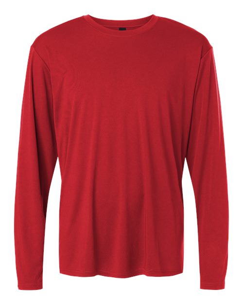 AllPro Unisex Tall Pro-Lock Performance Long Sleeve T-Shirt - Red Front