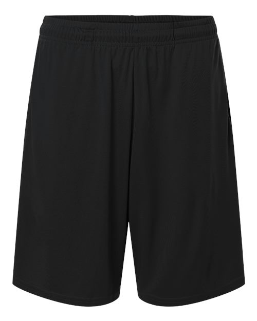 AllPro Men's Pro-Lock Performance 7" Shorts with Pockets - Black Front