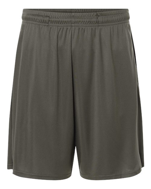 AllPro Men's Pro-Lock Performance 7" Shorts with Pockets - Charcoal Front