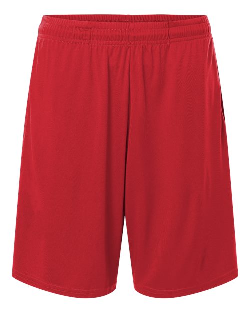 AllPro Men's Pro-Lock Performance 7" Shorts with Pockets - Red Front