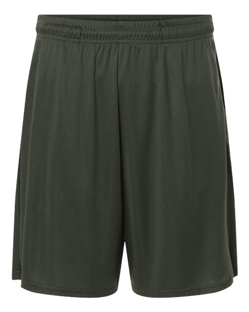 AllPro Men's Pro-Lock Performance 7" Shorts with Pockets - Smoke Front