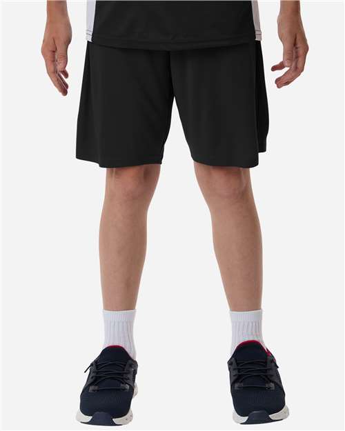 AllPro Youth Pro-Lock Performance 7" Shorts with Pockets - Model Front