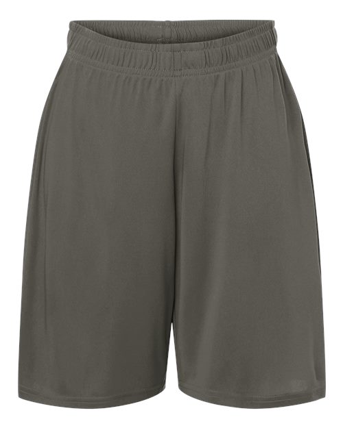 AllPro Youth Pro-Lock Performance 7" Shorts with Pockets - Charcoal Front