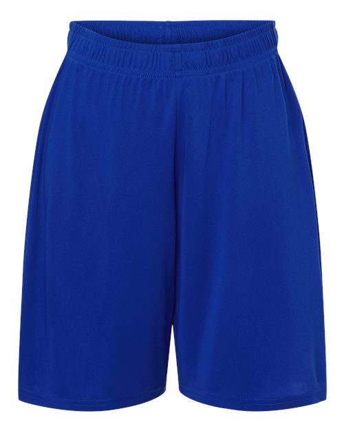 AllPro Youth Pro-Lock Performance 7" Shorts with Pockets - Royal Front