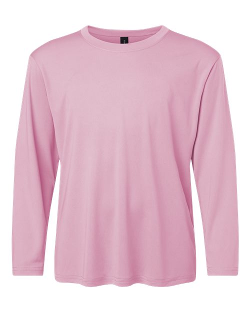 AllPro Youth Pro-Lock Performance Long Sleeve T-Shirt - Light Pink Front