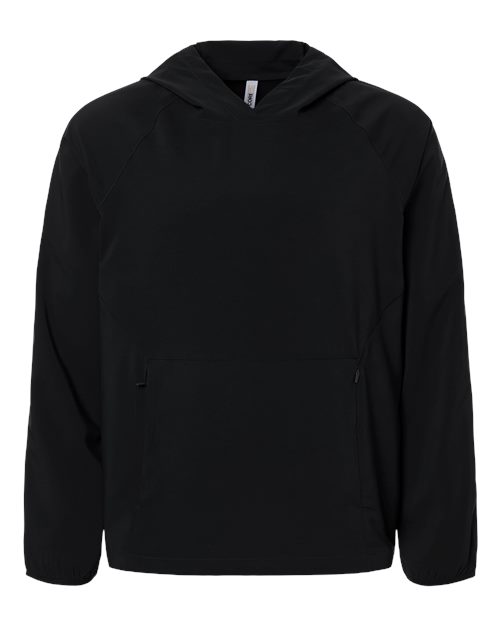 CORE365 Men's UltraUVP Shoreline Long Sleeve Hooded Pullover - Black Front