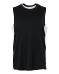 Team 365 Youth Zone Performance Reversible Jersey - Black/ White Front