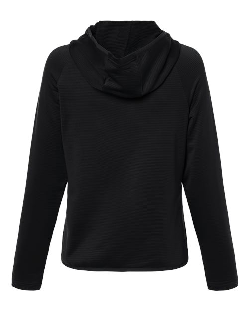 Team 365 Women's Qualify Quarter-Zip Hooded Pullover - Back