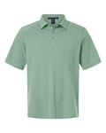 Devon & Jones Men's Seaton Pebble Textured Polo - Balsam Green Front