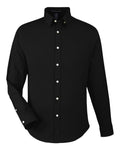 Devon & Jones Men's CrownLux Performance® Spencer Poplin Dress Shirt - Black Front
