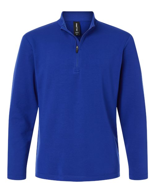 AllPro Men's Pro-Flex Fleece Quarter-Zip Pullover - Royal Front