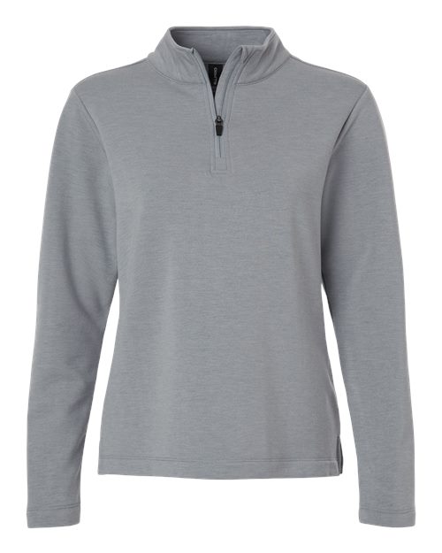 AllPro Women's Pro-Flex Fleece Quarter-Zip Pullover - Heather Steel Front