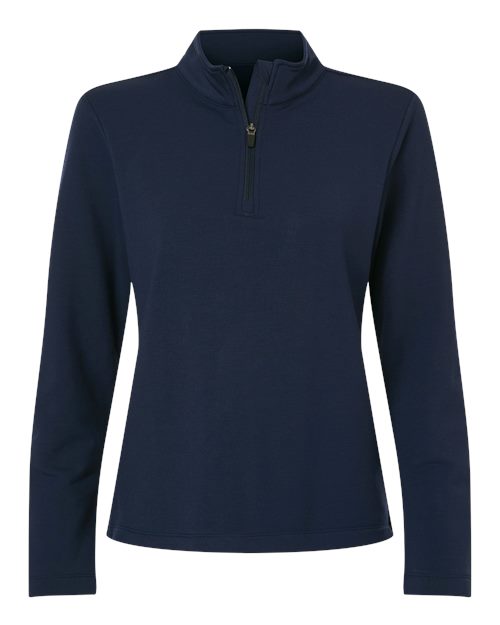 AllPro Women's Pro-Flex Fleece Quarter-Zip Pullover - Navy Front