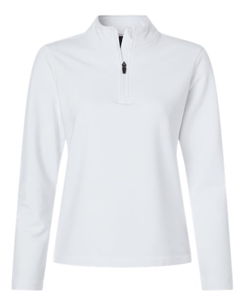 AllPro Women's Pro-Flex Fleece Quarter-Zip Pullover - White Front